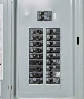 Electrical Panel with breakers